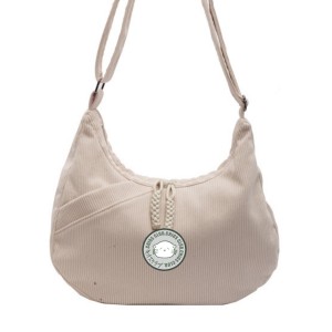 CHIOS CLUB - 燈芯絨斜孭袋 TOTE67/白色